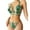 Green, variant on Elainilye Fashion Women's Swimsuits One-piece Swimsuit Bikini Lace Up Swimsuit Two-piece Set Beach Wear,Black