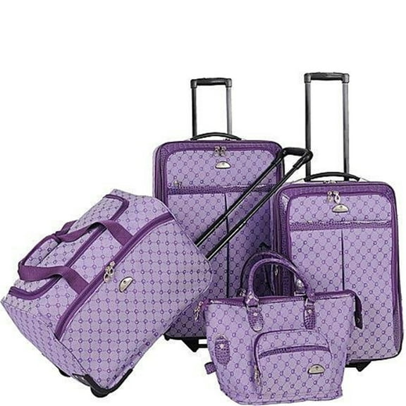 Long Lat Inc. AF 4P Signature LuggageSet Purple