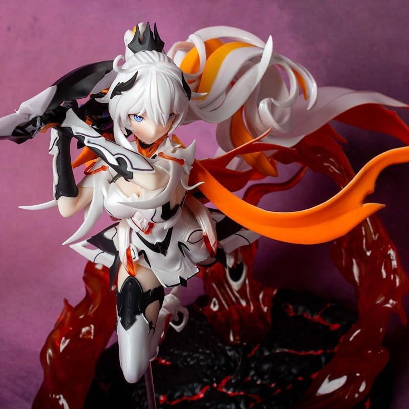 Honkai Impact 3 Kiana Figure Fighting Kiana Kaslana Figures 24cm/9.4inch Handmade Cosplay PVC Statues Collectible Souvenirs for Anime Fans Gifts
