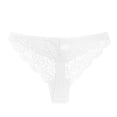 thumbnail image 2 of HUPOM Seamless Underwear For Women Womens Silk Panties Low waist Drop Waist Solid Thong White 3XL, 2 of 3