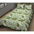 thumbnail image 2 of Juego de cama edredón con estampado de hojas de pepino en rodajas, 2 of 5