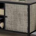 thumbnail image 5 of Ronda 6-Shelf Wood 60" TV Stand, Gray, 5 of 7