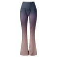 thumbnail image 4 of Women's Gradient High Waist Flare Leg Pants Bell Bottom, 4 of 6