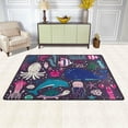 thumbnail image 3 of Coolnut Undersea Creatures Lightweight Carpet Mats Area Soft Rugs Floor Mat Doormat Decoration for Rooms Entrance 36 x 24 inches, 3 of 6