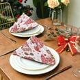 thumbnail image 3 of Coolnut Pink Lovely Elf Dwarf Cloth Napkins Set of 6, Durable Printed Washable Table Napkins for Valentines, Weddings, Dinners Parties Home Decor, 20 x 20 Inch Washcloth Gift, 3 of 7