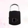 thumbnail image 1 of HEALEEP Waterproof Fingerprint Padlock Smart Design Lock for Electricity Meter Box 1Pcs 7.8X4in Black, 1 of 8