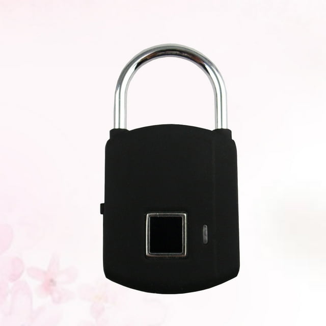 HEALEEP Waterproof Fingerprint Padlock Smart Design Lock for Electricity Meter Box 1Pcs 7.8X4in Black