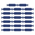 thumbnail image 1 of Uxcell 20 piezas de rasqueta de vinilo de 5 pulgadas, fieltro de microfibra autoadhesivo precortado para herramienta de aplicación de rasqueta, azul, 1 of 7