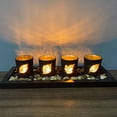 thumbnail image 3 of Set of 4 Candle Tealight Candlestick Coffee Table Centerpiece Decor , Leaf, 3 of 8