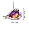thumbnail image 3 of Memorial Ornament - Cute Sleeping-Wing Butterflys Hanging Ornament, 3 of 7