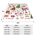 thumbnail image 3 of Sikiie Snowflakes Santa Claus Christmas Tree Ultra-Soft Micro flannel Blanket Luxury All Seasons Warm Blanket for Bedding Sofa and Travel (4 sizes)-50"x40", 3 of 7