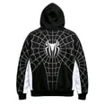 thumbnail image 3 of Halloween Sweatshirt Hero Hoodies Pullover Spider Pattern Shirts Superhero Graphic Print Tops for Halloween Celebration Black XL, 3 of 7