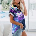 thumbnail image 4 of Blusa con estampado floral de manga corta con cuello en V para mujer OAVQHLG3B Store  lin121212, 4 of 4