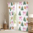 thumbnail image 3 of Feelyou Xmas Tree Black Out Curtains, Bowknot Dessert Curtains Pack of 2 (42x63 Each), 3 of 6