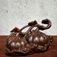 thumbnail image 4 of Ebony Pumpkin Ornament - Wealth and Abundance, Auspicious Decoration for Living Room, Entrance Hall, TV Stand, Display Shelf, Housewarming Gift, 4 of 4