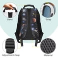 thumbnail image 6 of KUIFORTI Brown Planet Kids Backpack Waterproof Boys School Bag with Laptop Compartment Adjustable Straps for Elementary Primary Middle Back to School Essentials, 6 of 7