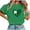 zd-Green-womens tops, variant on FNFYFH St Patty's Day Shirt Women Casual Short Sleeve Irish Clover T-Shirt 2026 Funny Saint Patrick's Tee Tops