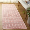 thumbnail image 2 of SAFAVIEH Montauk Elwyn Checkered Cotton Runner Rug, Orange/Ivory, 2'3" x 8', 2 of 10