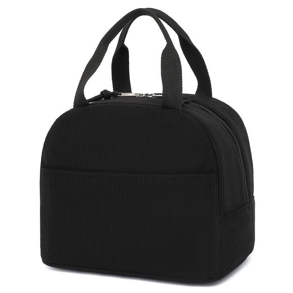 Lonchera Dezcrab de Pana para Mujeres y Niñas Aislada Negra