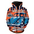 thumbnail image 1 of Sudadera con capucha y cremallera para hombre, diseño de coche clásico de dibujos animados, unisex, informal, con estampado 3D, de manga larga y gran tamaño, estilo Harajuku, 1 of 6