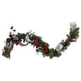 thumbnail image 2 of Northlight 6' x 12" Pre-Lit Plaid Bows and Red Berries Artificial Christmas Garland - Warm White, 2 of 6