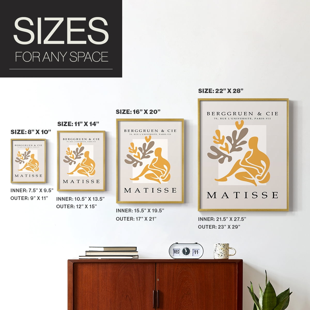 Matisse LIV Framed Print - Solid Wood