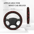 thumbnail image 5 of Gaeub Cherry Breathable Stretch Elastic Steering Wheel Cover, Cool in Summer and Warm in Winter, Universal 15 inch, 5 of 8
