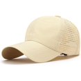 thumbnail image 1 of Men's Quick-Drying Baseball caps, Laser-Cut mesh Ball caps, Curved Brim, Rebound caps, 1 of 5