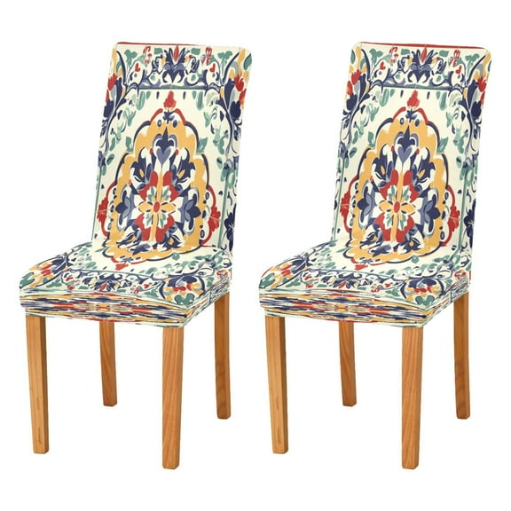 BZSMCE Chairs Slipcovers Dining Chair Covers Design Light Art Regular Prinetd Creative Pattern