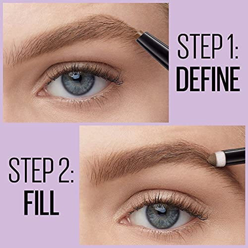 Maybelline New York Maquillaje de Cejas 2 en 1 Lápiz y Polvo Marrón Suave