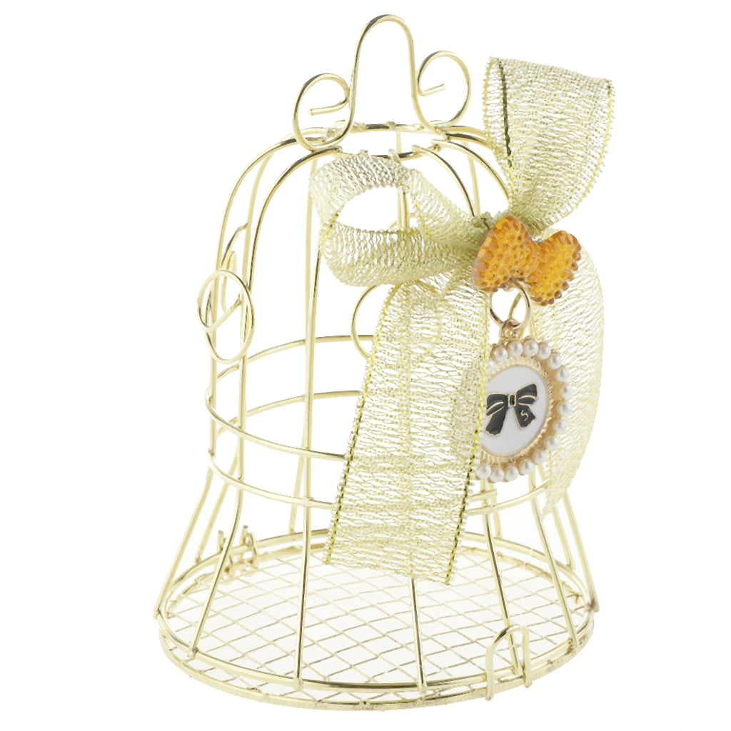 1Pc Metal White Bird Cage Candy Box Wedding Gifts Iron Wedding Birdcage BoxY`nd 