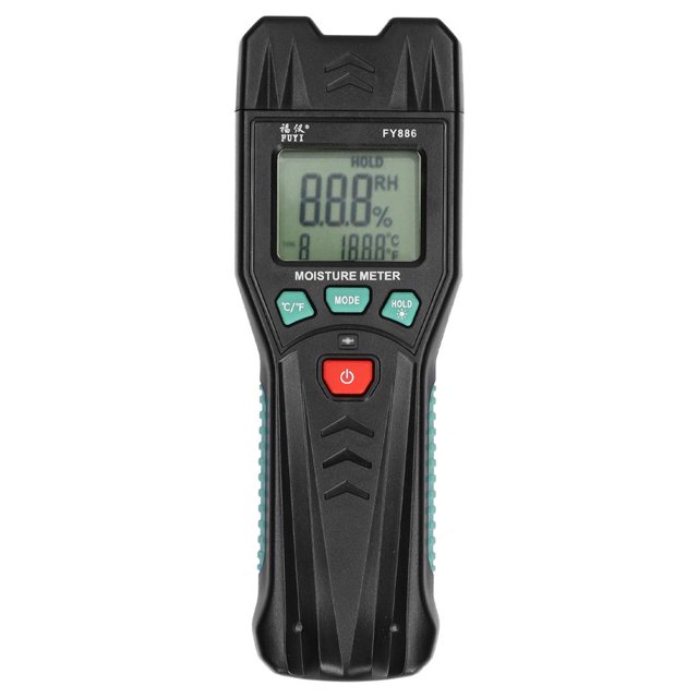 Scienceny Detector de humedad de de alta precisión FY886, instrumento de medición de humedad, detección de contenido de agua con Medidores de medidas dimensionales Scienceny TO003310-00