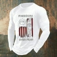 thumbnail image 2 of Freedom Shirts for Men Classic Long Sleeve Patriotic Graphic Tee Breathable Sports Athletic Basic Top Casual Comfort Fit Daily Wear, 2 of 3