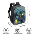 thumbnail image 2 of Mobile Suit Gundam Backpacks 16 Inch Lightweight Casual Bookbags Travel Daypack Bookbags for Camping Hiking, 2 of 6
