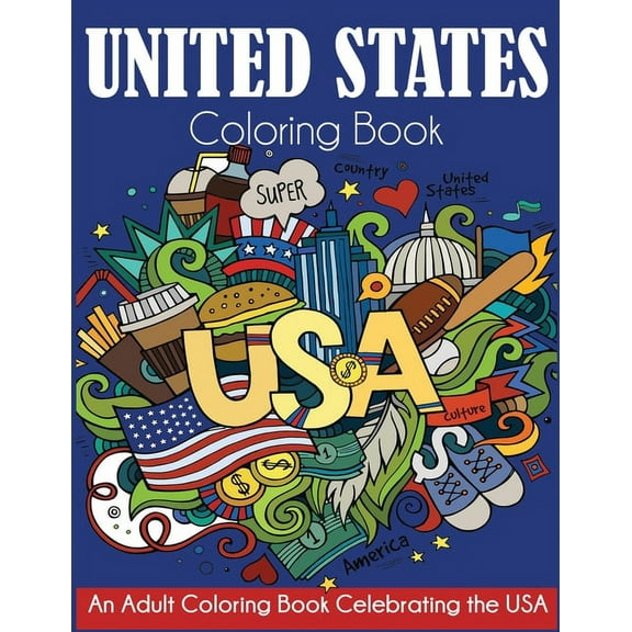 United States Coloring Book, (Paperback)