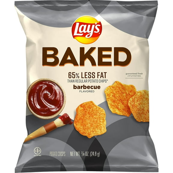 Baked Lay's Barbecue Potato Chips, .875 Oz, 15 Pack