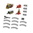 thumbnail image 2 of Juego de tren navideño creativo con trenes eléctricos, sonidos y luces realistas. 19 piezas, 2 of 9