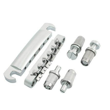Silver Tone Guitar Tune-O-matic Bridge Tailpiece Tail Set for Gibson Les Paul (Best Pickups For Gibson Sg)