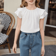thumbnail image 5 of JLMSPLWG Flare&nbsp;Denim&nbsp;Jeans&nbsp;for&nbsp;Girls Bows Embellished Pants Daily Wear Kids Aesthetic Bootcut Denim Jean Toddler Cute Bell Bottom Preppy Jean with Pockets Baby Girl Clothes, 5 of 8