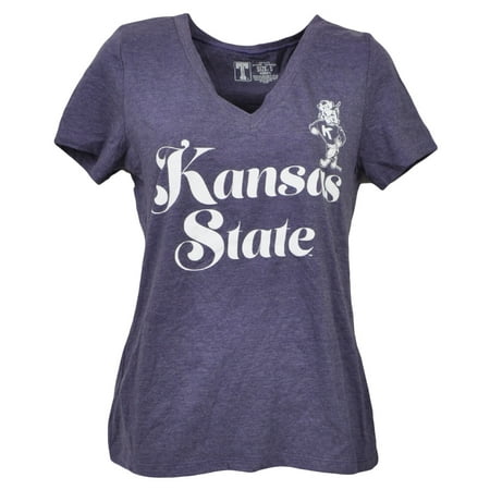 State Wildcats Spring - NCAA Kansas State Wildcats V Neck Purple Short Sleeve Tshirt Tee Womens XLarg