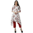 thumbnail image 2 of Moomaya 2 Piece Kurti With Pant For Women Santoon 3/4 Sleeves Partywear Clothing, 2 of 6