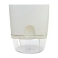 thumbnail image 1 of 2 Layer Plastic Plant Pots Self Watering Flower Planters Flower Pots for Indoor Outdoor with Cotton Rope, 1 of 6