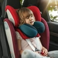 thumbnail image 5 of Chin Supporting Travel Neck Pillow , Portable Soft Foam U-Shaped Neck Pillow in the Car seat, Airplane or Pram, Blue, 5 of 9
