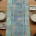 thumbnail image 5 of Vintage Sailboat 72 Inch Table Runner, Blue Ocean Seaports Anchors Farmhouse Wood Farmhouse Dresser Scarf Cotton & Linen Tablerunner for Dining/Kitchen Island/Holiday Party Décor 13" x 72", 5 of 9