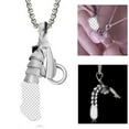 thumbnail image 2 of Funny Snake-shaped Titanium Steel Pendant Necklace, 2 of 2