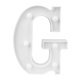 thumbnail image 1 of Eyfqtcs 3D 26 Letras Alfabeto Led Marquee Sign Light Interior Wall Hang Night Lamp (G, 1 of 7