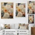 thumbnail image 4 of Designart "Beige Zinnias Collage" Zinnias Floater Framed Canvas Wall Art, 4 of 5