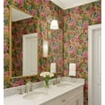 thumbnail image 4 of S4sassy Self-Stick Decorative Wallpaper, Tropical Citrus Blossom Wall Paper, Vinyl Waterproof Contact Paper, Yellow, 25"x120" Removable Renter Friendly Wall Covering For Bedroom, Dining room, 4 of 9