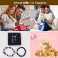 thumbnail image 6 of 4Pcs Couples Bracelets Necklace Set for Women Men,Magnetic Couples Bracelets,BFF Friendship Bracelets and Necklace, His and Hers Heart Necklace,Long Distance Bracelets Necklace, 6 of 6
