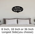 thumbnail image 2 of Dear Santa This Watching My Every Move Has Got To Stop! Funny Kid Wall Decals for Walls Peel and Stick wall art murals Black Medium 18 Inch, 2 of 2